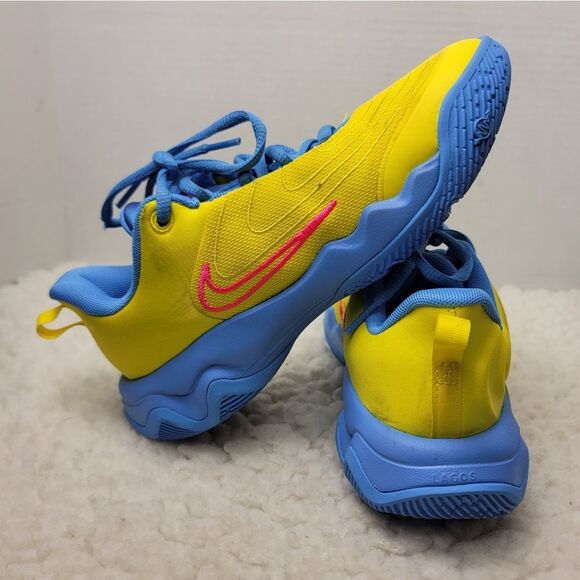 Nike Giannis Immortality 4 Mens Sneaker Size 5 Yellow Blue Basketball Shoes - Picture 5 of 11